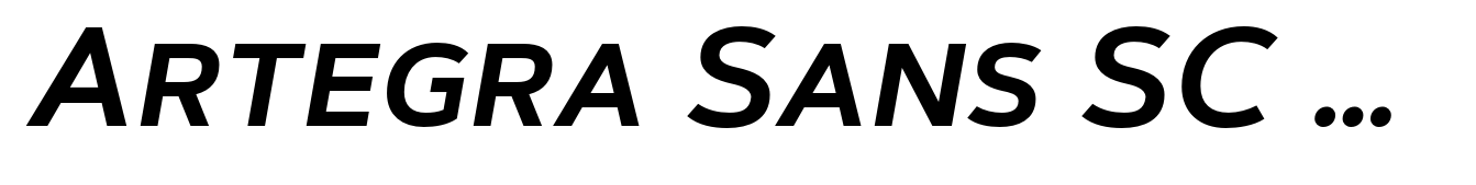 Artegra Sans SC SemiBold Italic
